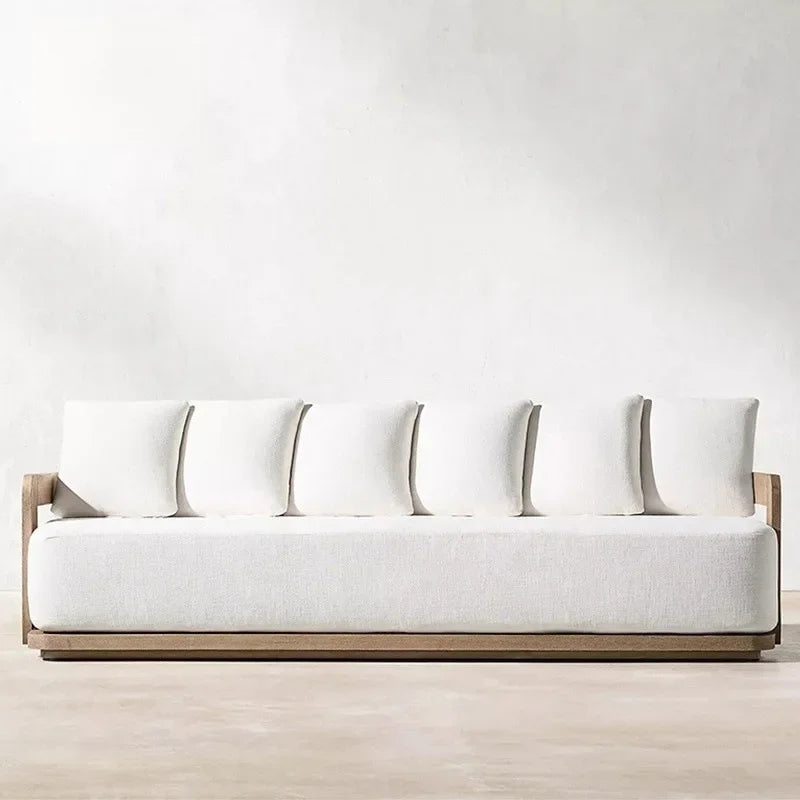 Sofa cover American teak sofa balcony garden modern combination leisure aluminum alloy outdoor