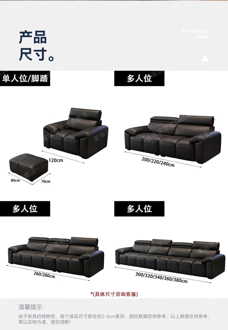 custom. [9633 People Favorited] Aiweiqi Simple Modern Genuine Leather Sofa Living Room, Suitable Large and Small Spaces,