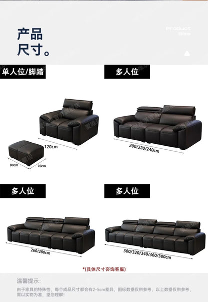 custom. [9633 People Favorited] Aiweiqi Simple Modern Genuine Leather Sofa Living Room, Suitable Large and Small Spaces,