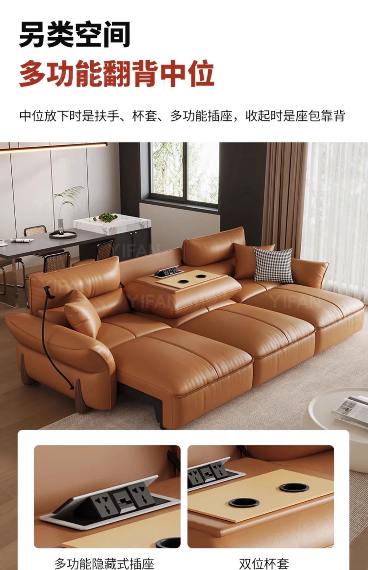 Relaxing Genuine Leather Sofa Living Room Electric Reclining Italian Sofa Lounge Luxury Divano Soggiorno Furniture Home