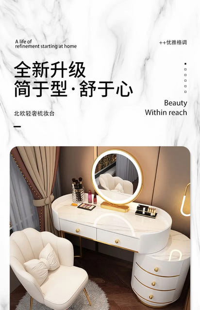 Dresser Stand Makeup Vanity Table Modern White Bedroom Desk Makeup Table Beautys Storage Coiffeuse De Chambre Home Furniture