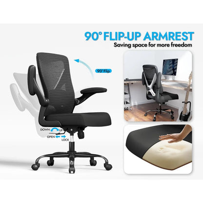Ergonomic Mesh Office Chair, High-Back Computer Desk Chair with Lumbar Support for Adults, Executive Gaming Task Chair