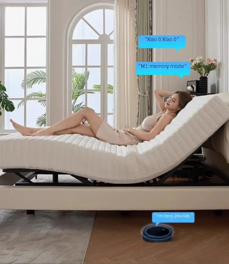 Soft bed Adjustable backrest Soft comfortable bedroom bed Soft folding bed