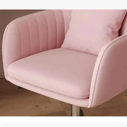 Modern pink Office Chairs for Office Furniture Comfortable Back Lift Swivel computer Chair Home Bedroom Leisure gaming chair K