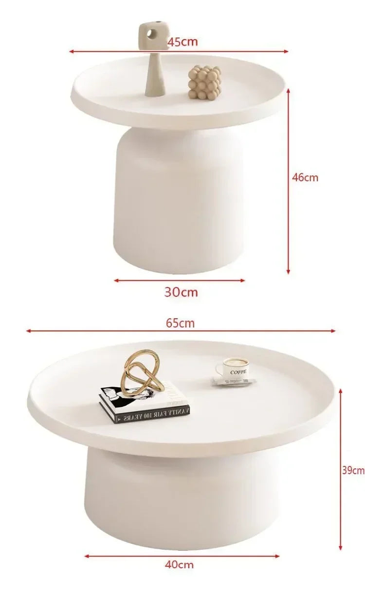 Circular Coffee Tables Nordic Living Room Center Table Modern Side Tea Table Portable Simple Bedroom Nightstand Home Furniture