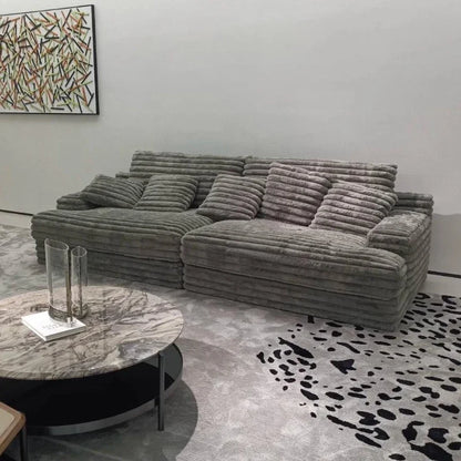 Italian Minimalist Velvet Sofa Bed French Fabric Lazy Living Room Sofas Puffs Bedroom 2025 Divano Soggiorno Home Furniture