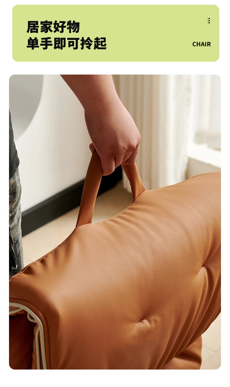 Fashionable, luxurious and comfortable sofa that can be folded and is portable. Single-person living room chair. Outdoor fishing