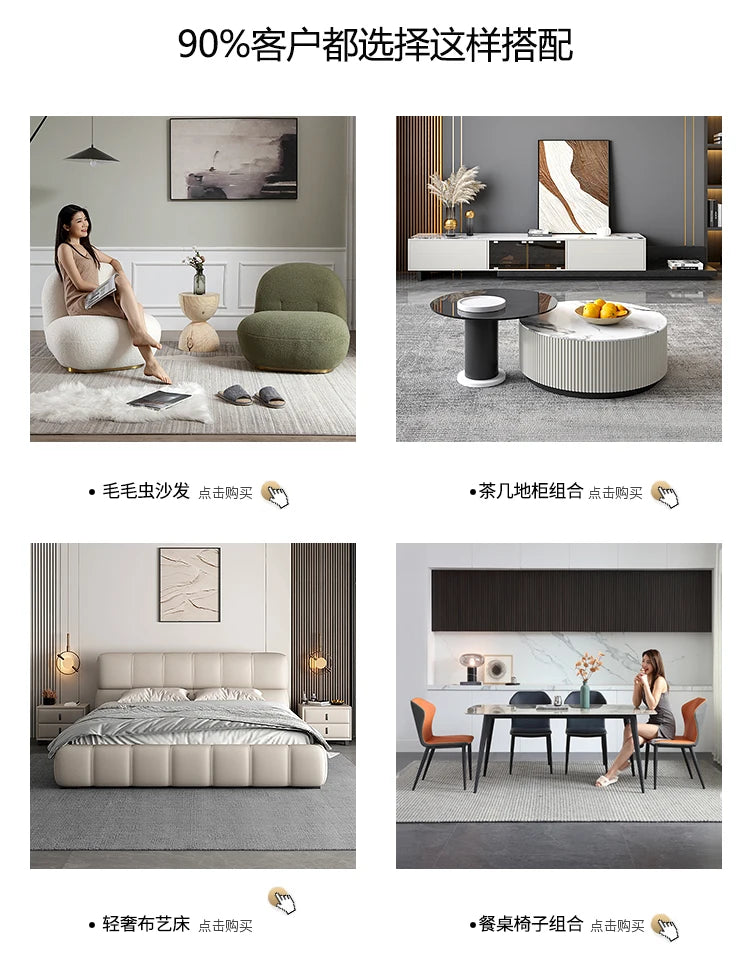 Designer Simple Soft Couches Living Room Comfortable Wood Luxury Modern Sofa Puffs Nordic Home Couch Wohnzimmer Home Furniture
