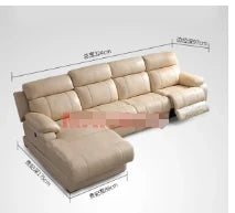 Nordic Tech Smart Electric Reclining Sofa Set Functional Genuine Leather Sofa Cama L Shape Sectional Couch
