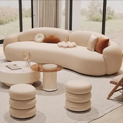 Lazy Classic Living Room Sofas Floor Designer Cushion Comfortable Sofa Elegant Relax Meuble De Salon Furniture Accessories