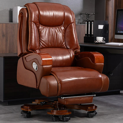 Nordic Swivel Office Chair Massage Footrest Lift High Quality Comfortable Armchair Aesthetic Design Silla Escritorio Furniture