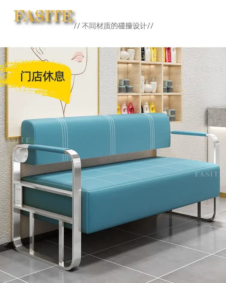 Office reception small apartment sofa barber shop waiting chair rental house clothing beauty salon lounge