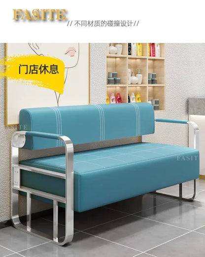Office reception small apartment sofa barber shop waiting chair rental house clothing beauty salon lounge