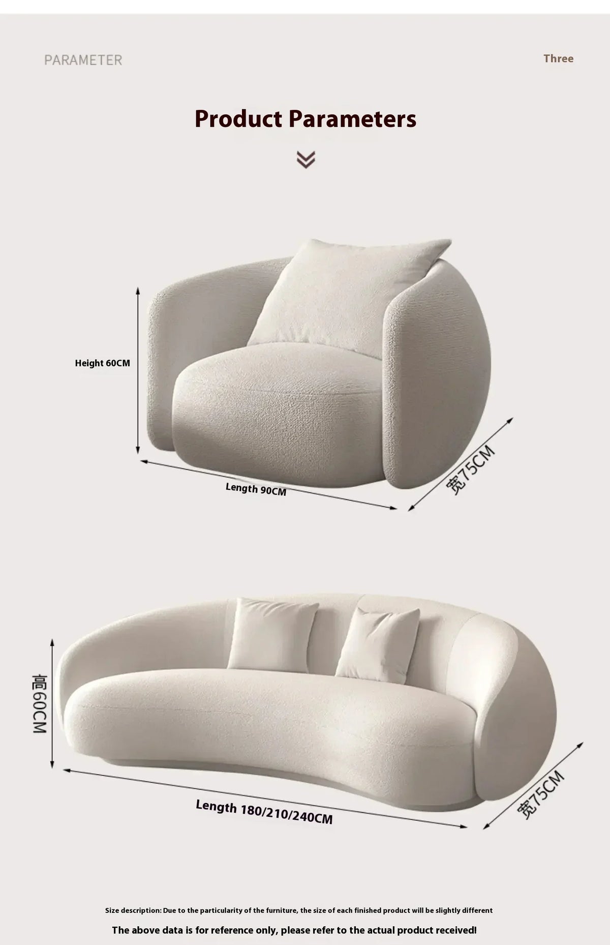 Italian Banana Sofa Minimalist Shaped Sofa Living Room Simple Modern Arc Cashew  Set Lazy Sofa Home Furniture