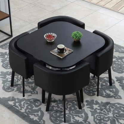 Factory Customization Elegant Chrome Dining Room Set Modern Design Extendable Home Furniture for Home Hotel or Apartment