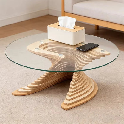 High quality latest design modern white glass coffee table