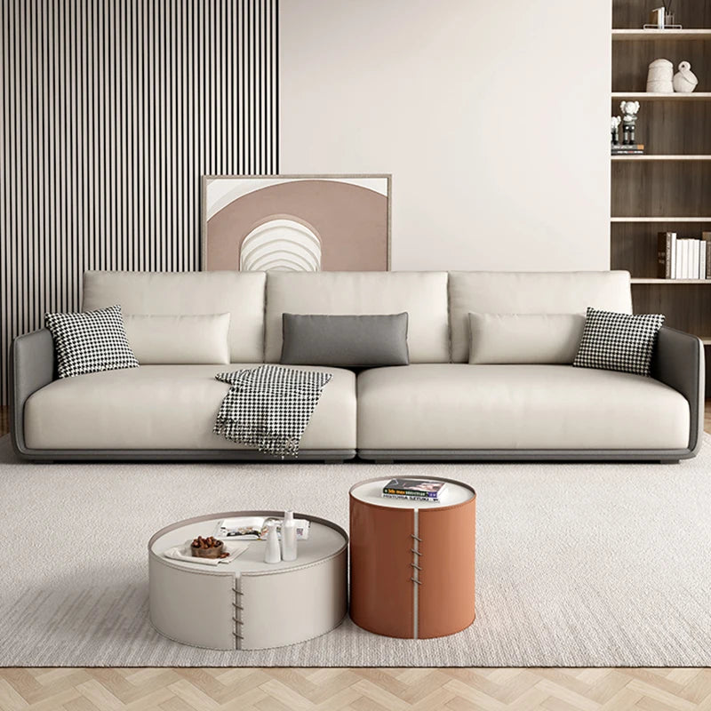 Designer Simple Soft Couches Living Room Comfortable Wood Luxury Modern Sofa Puffs Nordic Home Couch Wohnzimmer Home Furniture