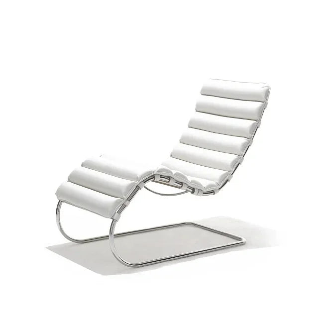 Lounge Chair Lunch Break Home Balcony, Office Medieval Chair Designer Stainless Steel Leisure Chair Single