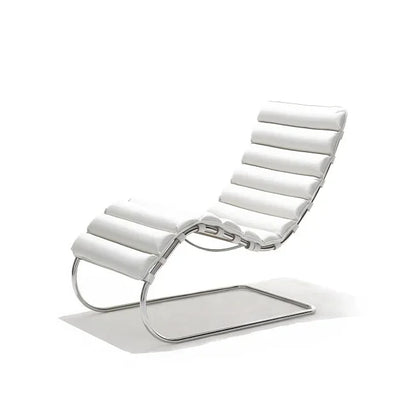 Lounge Chair Lunch Break Home Balcony, Office Medieval Chair Designer Stainless Steel Leisure Chair Single