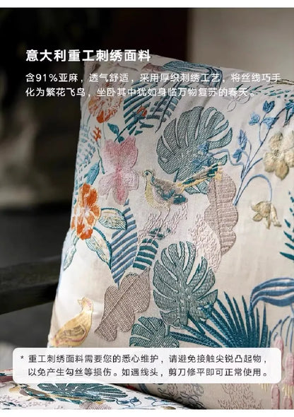 American retro single sofa chair living room lazy chair designer solid wood Nordic light luxury leisure chair