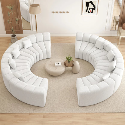 Luxury Modular Sectional Sofa with Chaise - Foam Cushioning, Sectional Cloud Sofa & Symmetrical, Assembly for Modern Living Room
