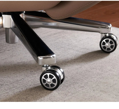 Heating Massage Office Chairs Ventilation Leather Relaxing Portable Desk Chair Recliner Nordic Comfy Silla Home Office