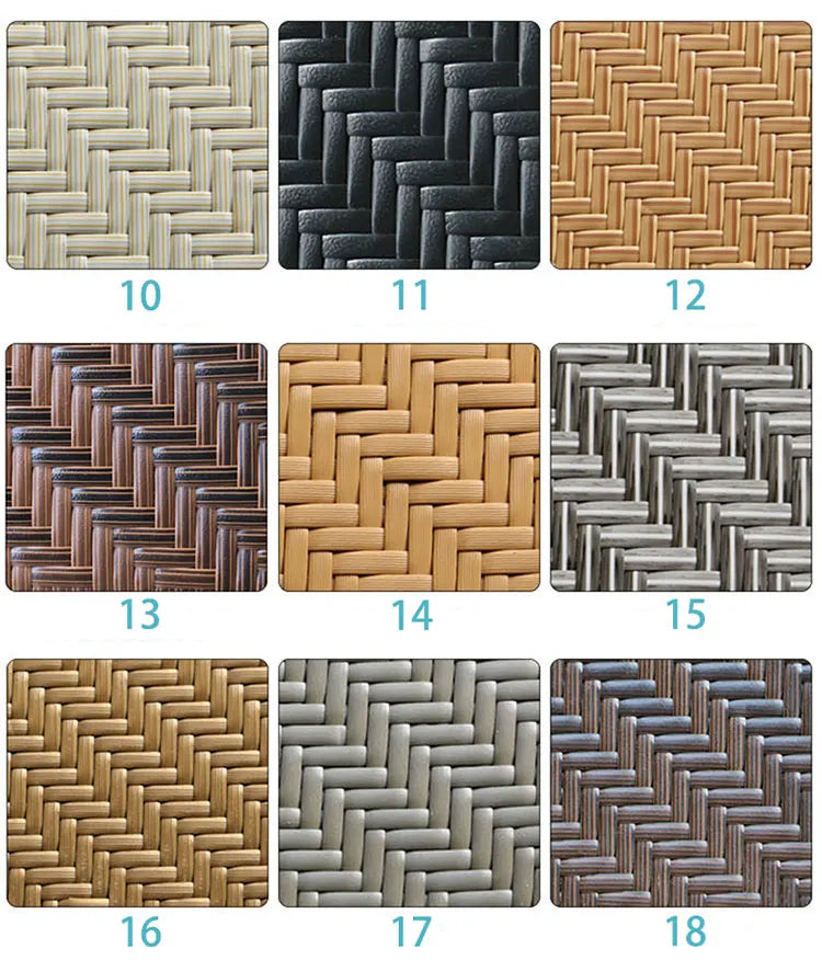 Wicker Outdoor Patio Sectional Rattan Furniture Garden Rattan Garden Furniture Sets 4 Seater Patio Sofas