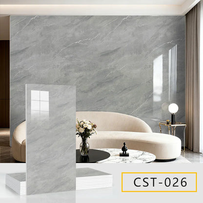 5pcs 30x60cm PVC Kitchen Backsplash Panel Marble Self-Adhesive Waterproof Oil Proof for Stove Cabinet Renovators