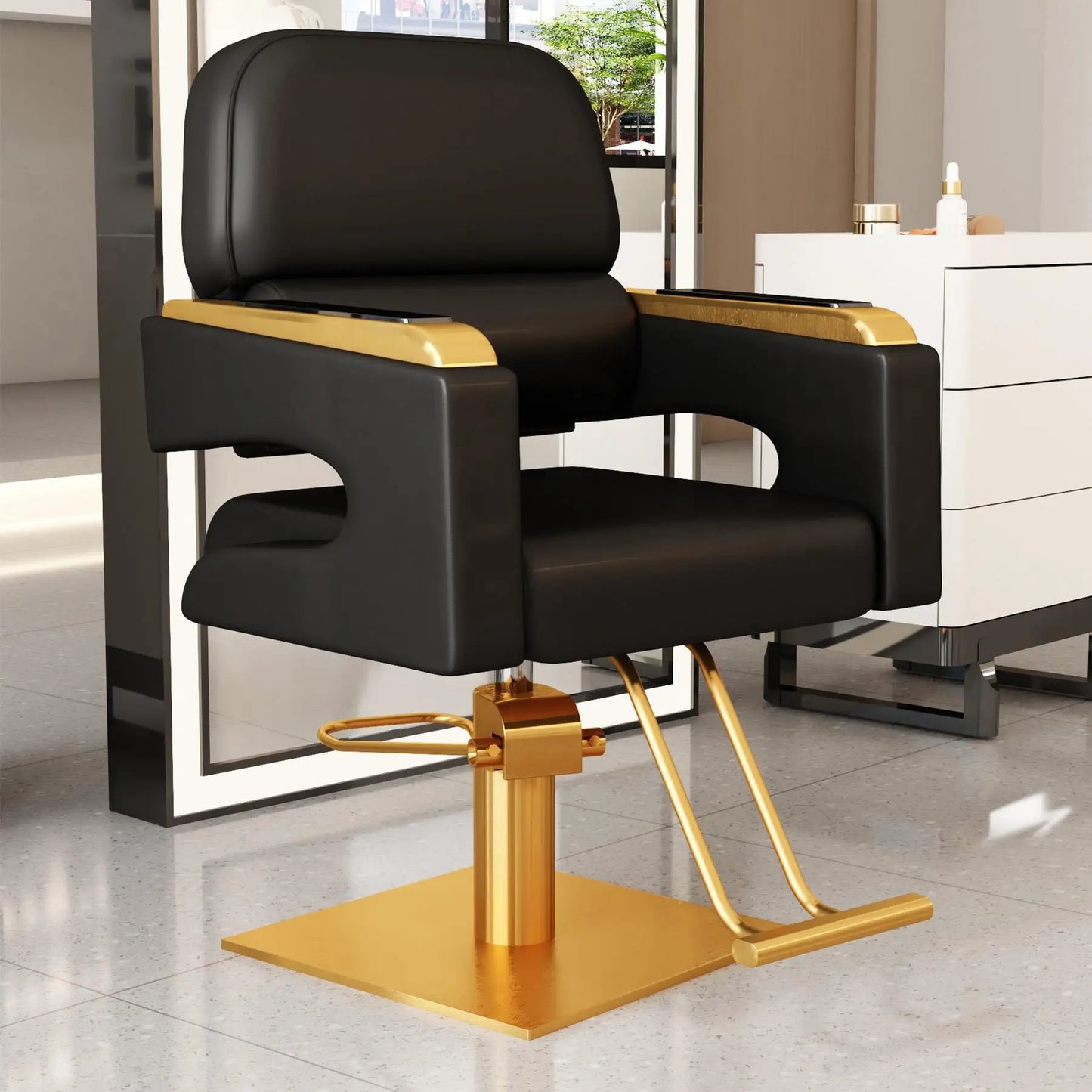 Creative Luxury Barber Chairs Modern Simple Style Minimalist Salon Chairs Space Saving Italian Friseurstuhl Salon Furniture