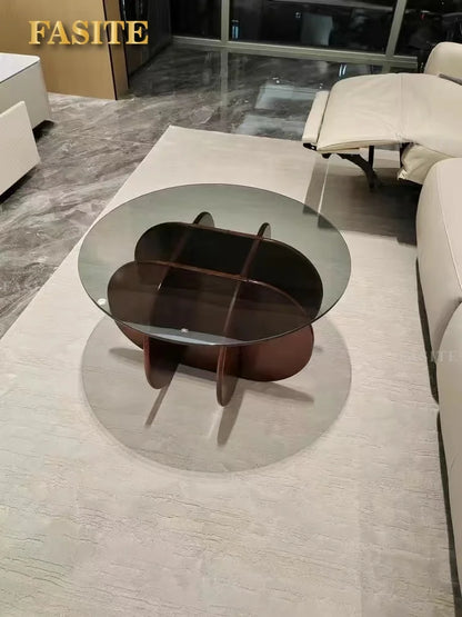 Unique Display Coffee Table Clear Ornaments Aesthetic Minimalist Coffee Table Luxury Design Mesa Centro Salon Home Furniture