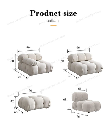 L Shaped Modular Sectional Sofas,Velvet Vacuum Modern Compressed Sofa,Luxury Corner Couch Living Room Sofa Set Furniture
