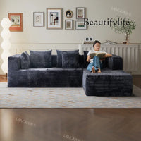 AR Home Furniture Living Room Fabric Compressed Sofa Lounge Daybed L Shape Bedroom Sofa Bed Couch Recliner Divano Da Soggiorno