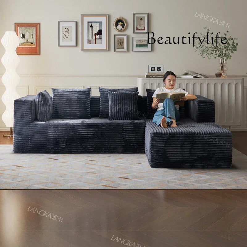 AR Home Furniture Living Room Fabric Compressed Sofa Lounge Daybed L Shape Bedroom Sofa Bed Couch Recliner Divano Da Soggiorno