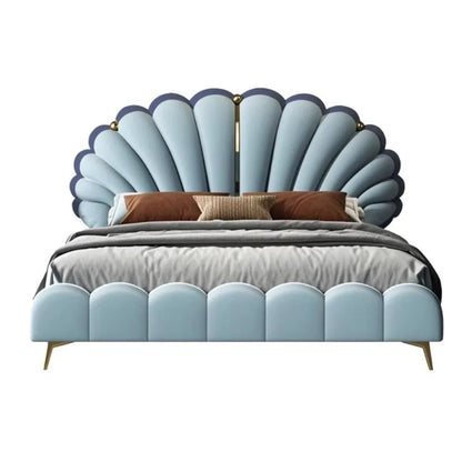 Luxury Upholstered Bed Upholstered Queen Size Minimalist Double Bed French Nightstands Camas De Dormitorio Bedroom Accessories