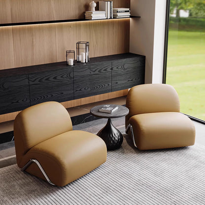 Tumbonas Lounge Living Room Chairs Sofa Lazy Reading Leather Living Room Chairs Individual Throne Sillones Library Furniture