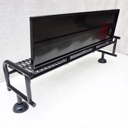 Public Outdoor Furniture Outdoor Bench Stainless Steel Bench Metal Resting Bench