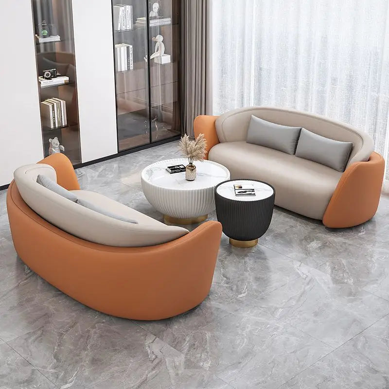 Light luxury hotel beauty salon meeting sofa coffee table combination rest area reception area sales office sofa negotiation