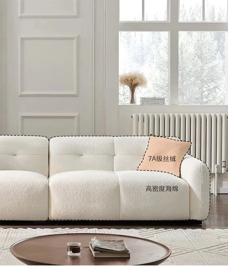 Luxury Romantic Sofa Puff Living Room Modern Comfortable Sofa Nordic Style Accent Divani Da Soggiorno Home Furniture