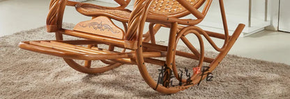 Rattan chair, rocking chair for the elderly, rocking chair for the lazy on the balcony, reclining chair, nap chair