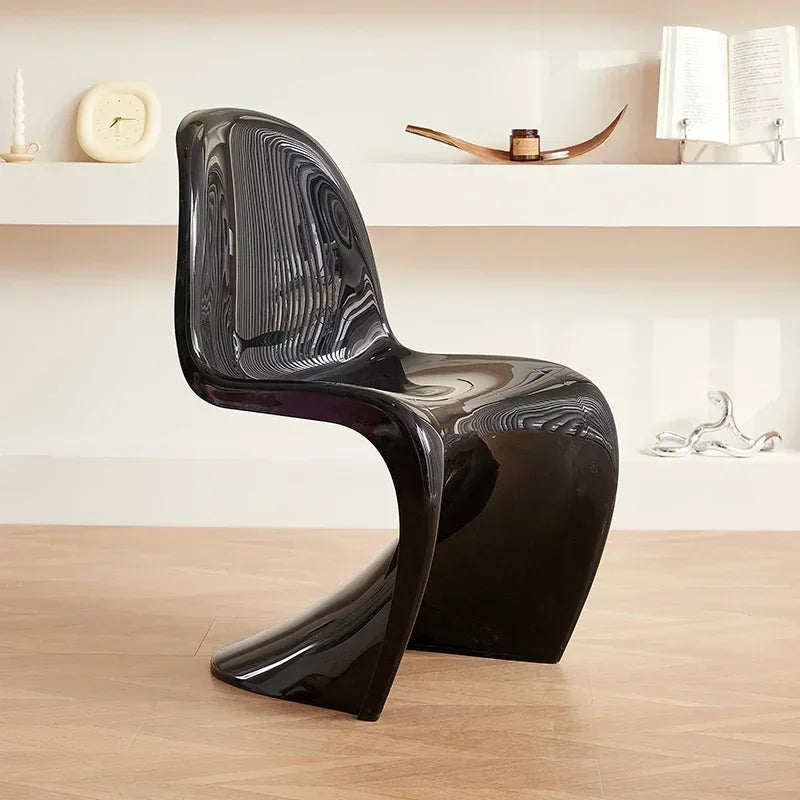 Design Minimalist Dining Chair Acrylic Kitchen Colorful Office Chair Modern Living Room Cadeira Kitchen Furniture  A1