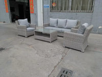 -L shape Design rattan wicker sofa set modular modern garden sectional furniture outdoor furniture