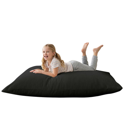 Kids Bean Bag Bed Foldable Compression Lounger Sofa Bed with Soft Removable & Washable Cover Foam-Filled Floor Lounger Chair