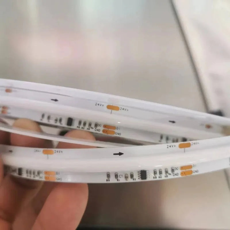 COB RGBCCT Waterproof IP67 DC24V LED Strip Light  84RGB CCT Dotless Flexible FCOB LED Tape Ribbon Lamp for Room Decoratio0LEDs/m