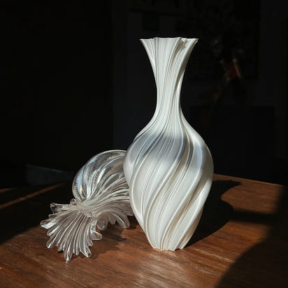 Modern Style Vase Room Decoration Plastic Flower Vase Wihte Black Flower Bottle Aesthetic Floral Arrangement Display Vase