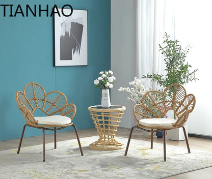 Interior and exterior swings for household balcony hammock outdoor imitation rattan chair round cradle chair hanging chair