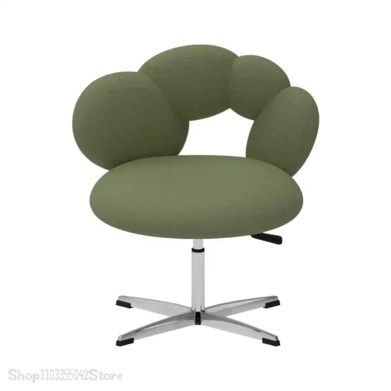 Design creative leisure chair Modern study leisure sofa chair Bedroom lift rotating dressing and makeup chair