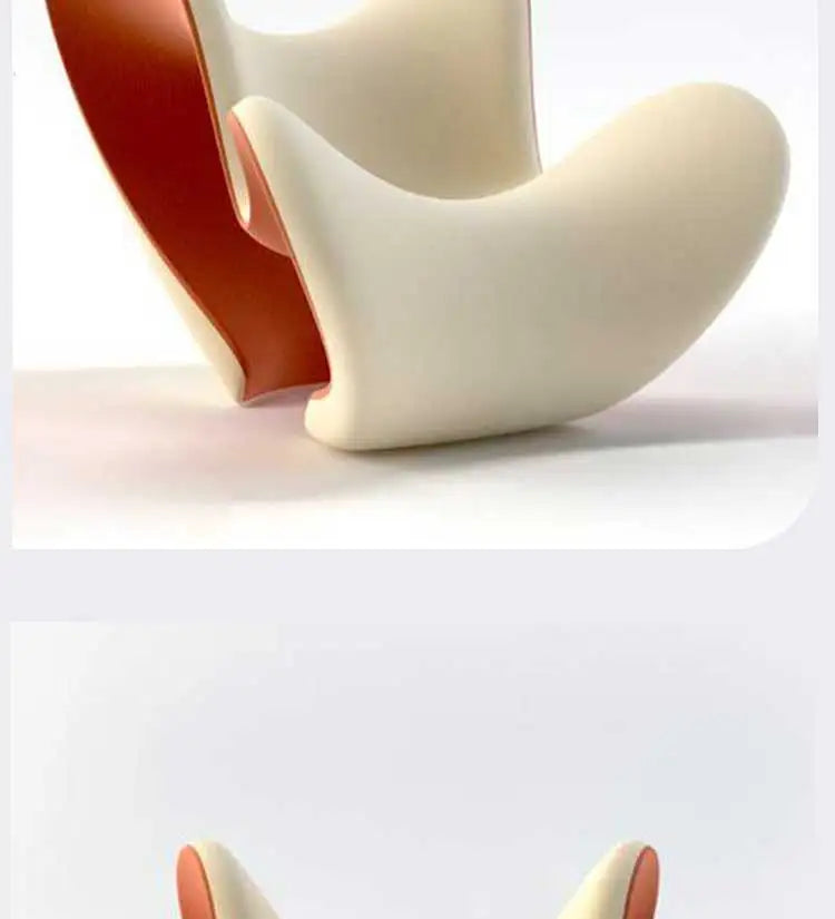 Nordic creative love FRP living room recliner model room special-shaped fabric single chair leisure chair