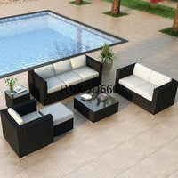 Outdoor sofa combination courtyard garden balcony leisure rattan chair