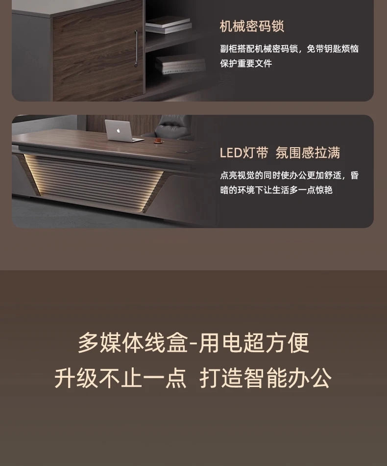Luxury L Shaped OfficeDesks Home Office Writing Desk Modern Computer Desks With Drawers Mid Century Executive Desk Accessories
