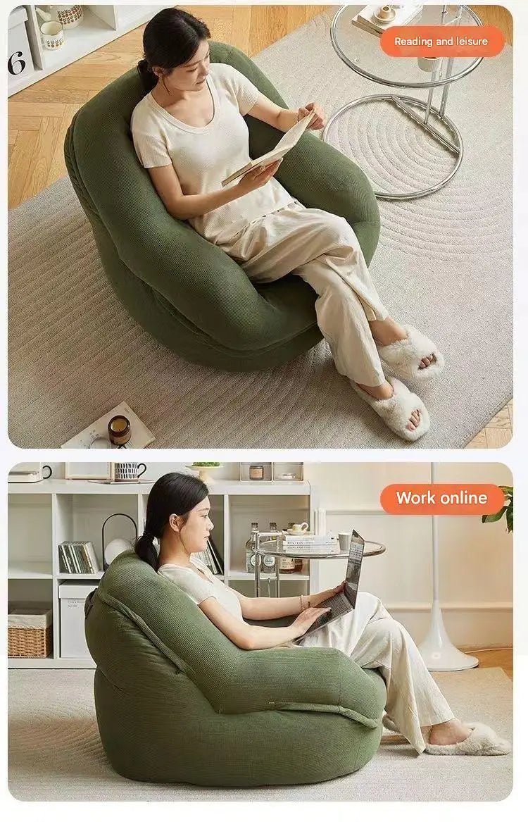 Single Person Sofa Chair EPS Particle Leisure Recliner Small Apartment Living Room Bedroom Trendy Furniture